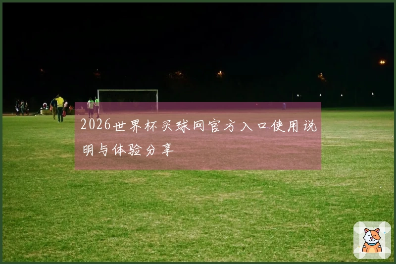 2026世界杯买球网官方入口使用说明与体验分享